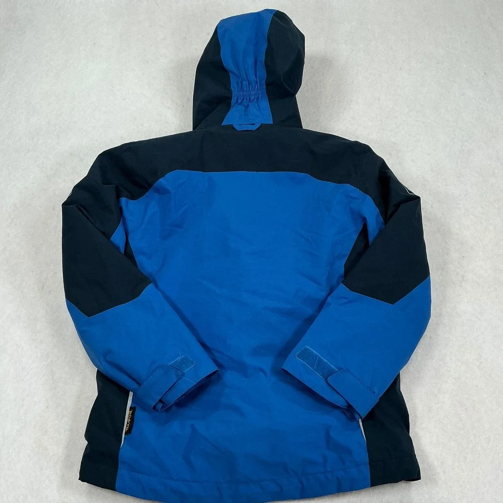 Jack Wolfskin Kids 3-in-1 Stormlock Jacket Blue Navy Colorblock Size EU 128